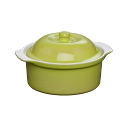 OvenLove Casserole Dish Lime Green Stoneware 1.5 Ltr