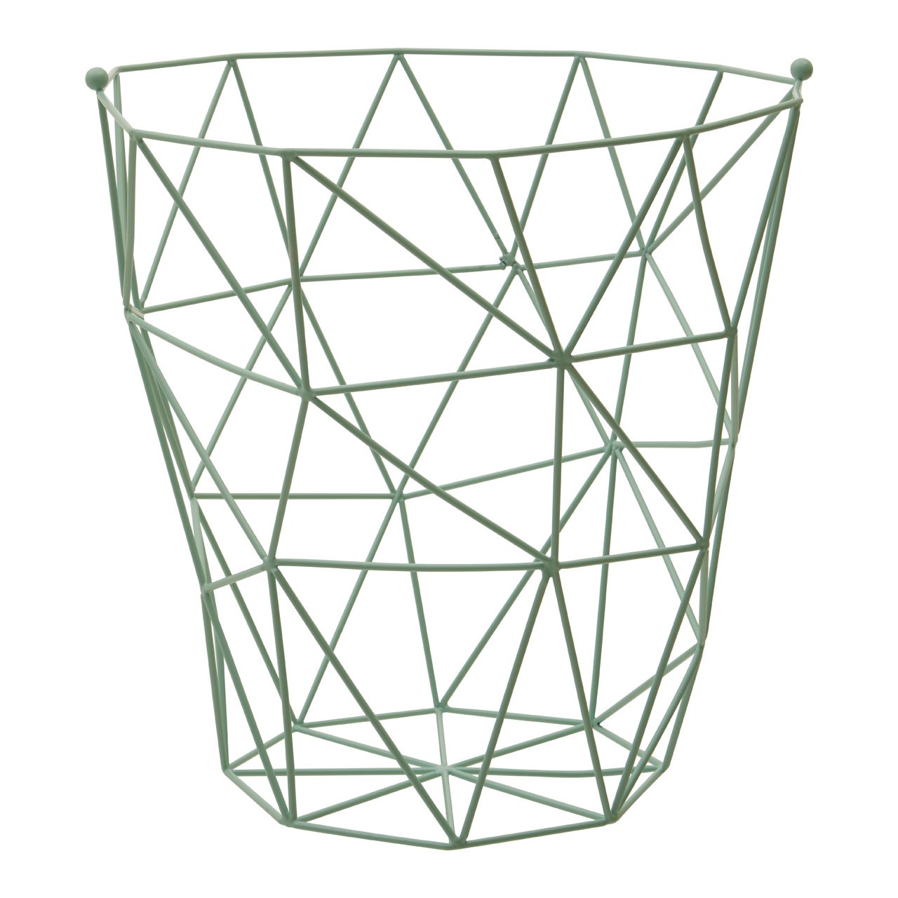 Vertex Green Finish Storage Basket