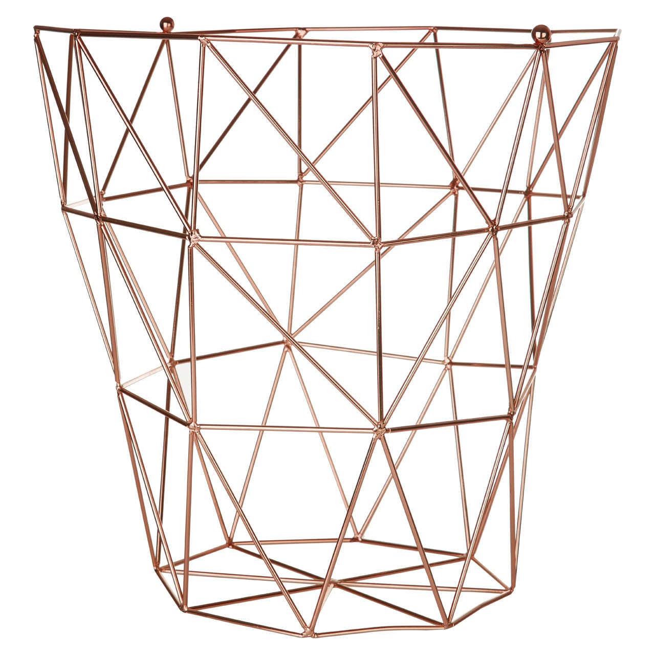 Multi Purpose Storage Basket Copper Plated