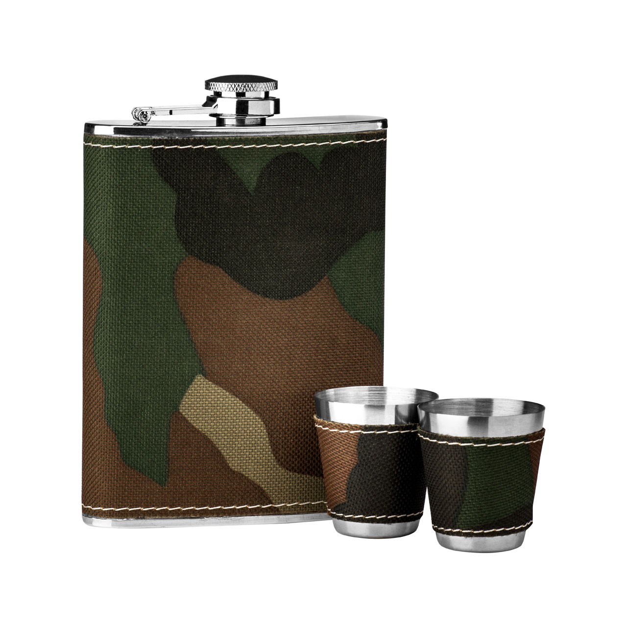 8 oz Camouflage Design Hip Flask