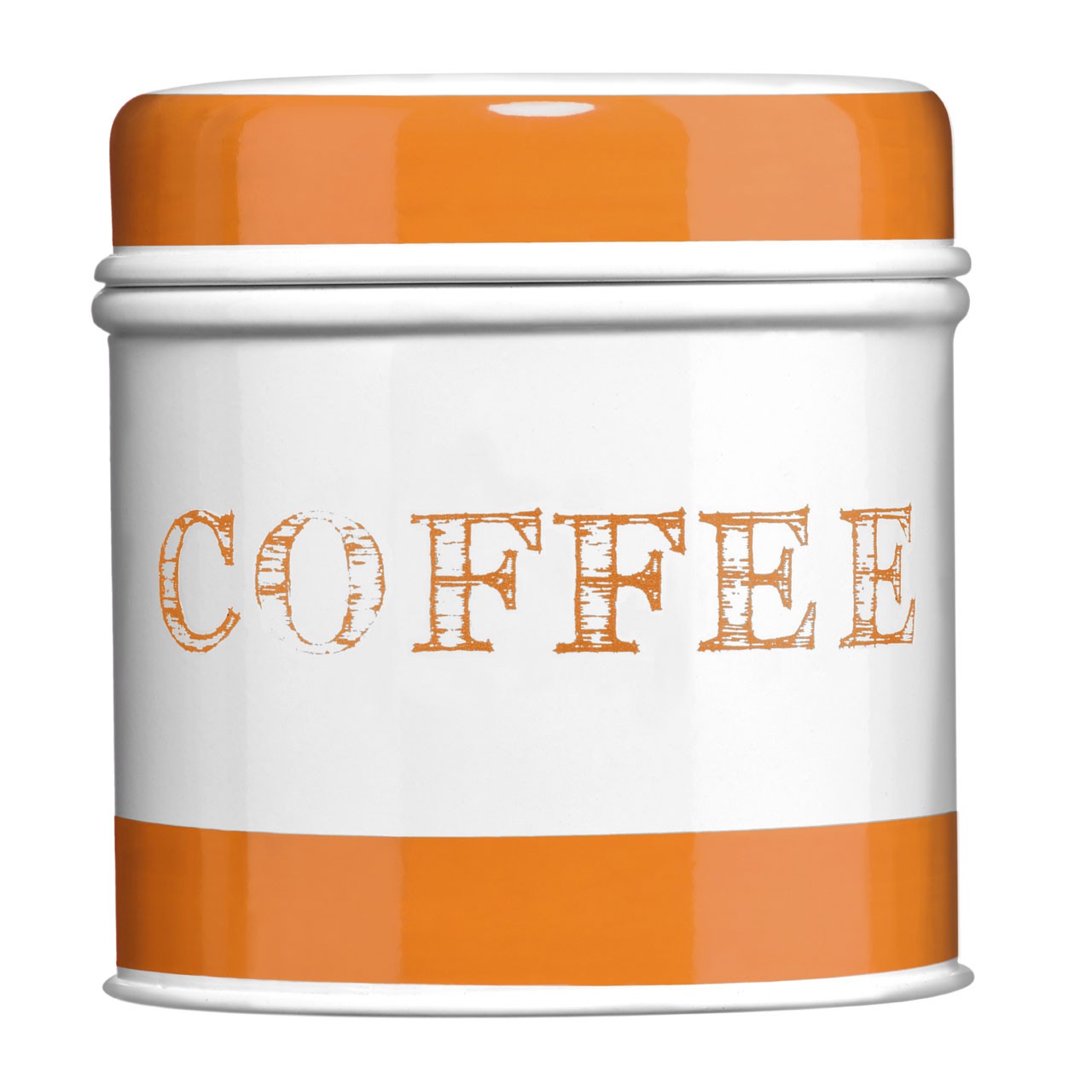 Band Coffee Canister - Orange