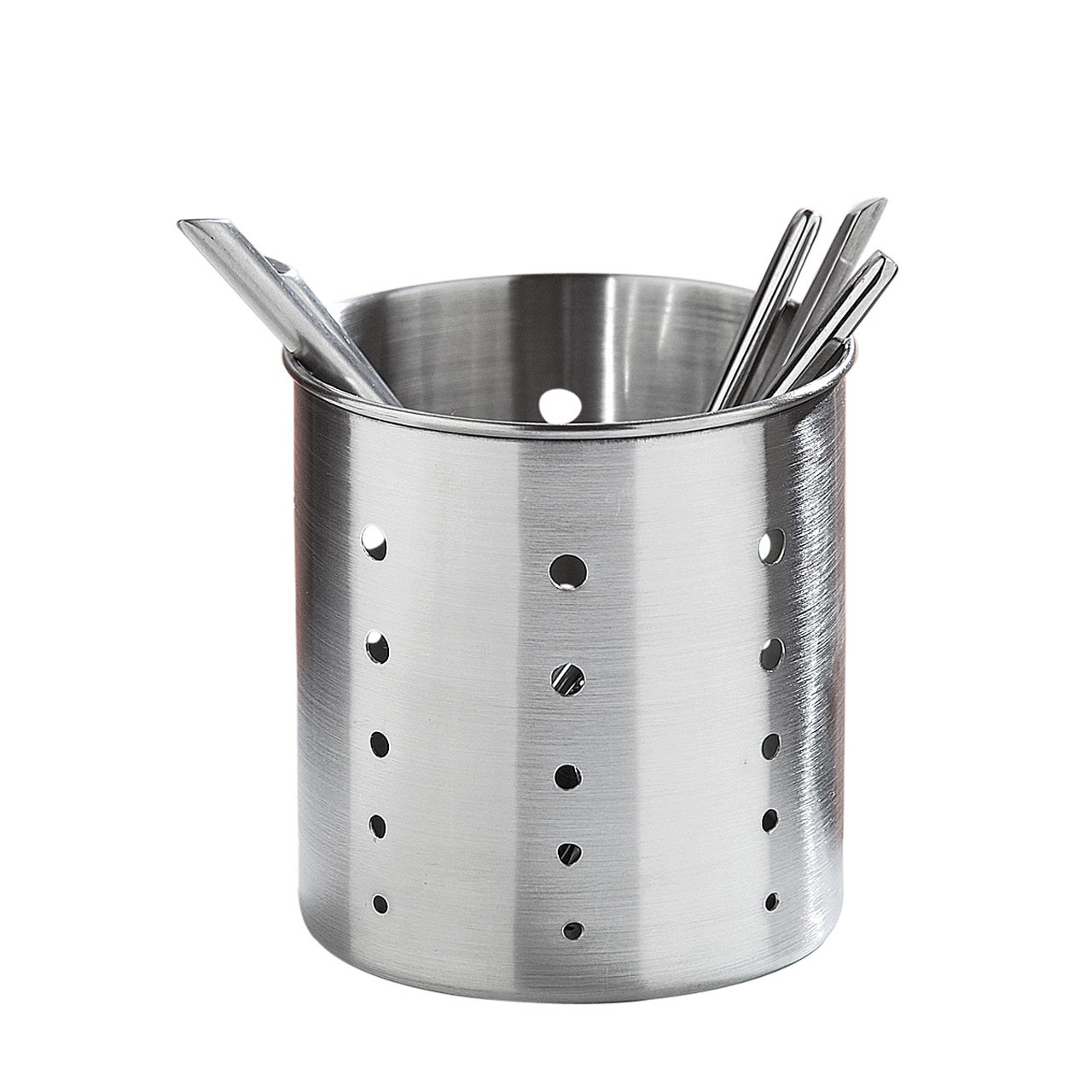 Prime Furnishing Cutlery Caddy, Satin Stainless Steel