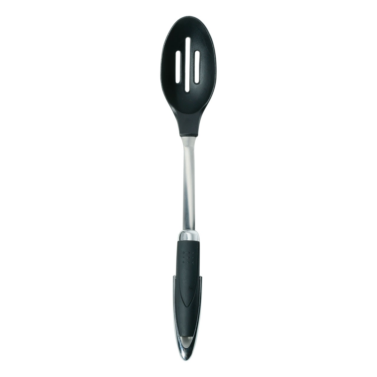 Slotted Spoon Nylon and Stainless Steel Soft Grip Handle