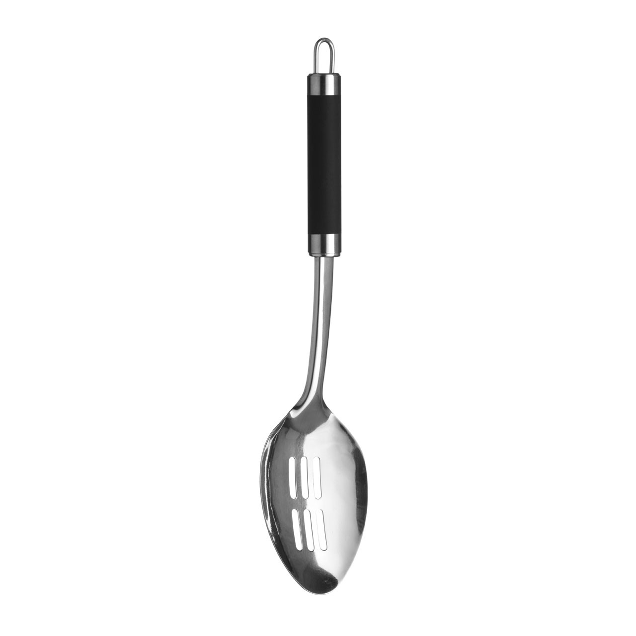 Slotted Spoon Stainless Steel Black Handle
