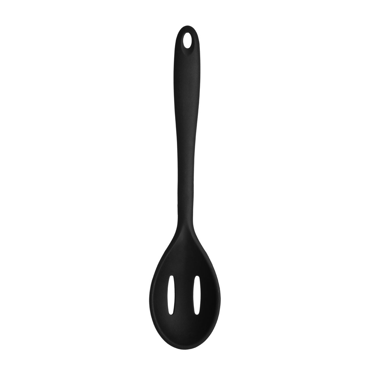 Silicone Slotted Spoon, Black