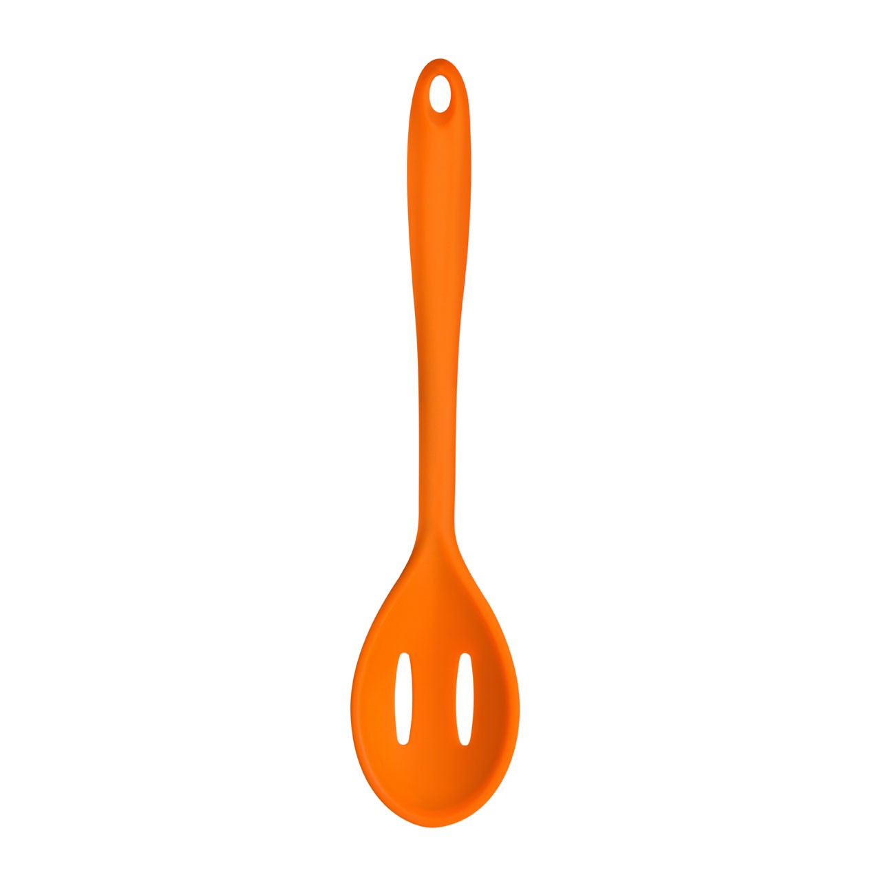 Zing Silicone Slotted Spoon - Orange