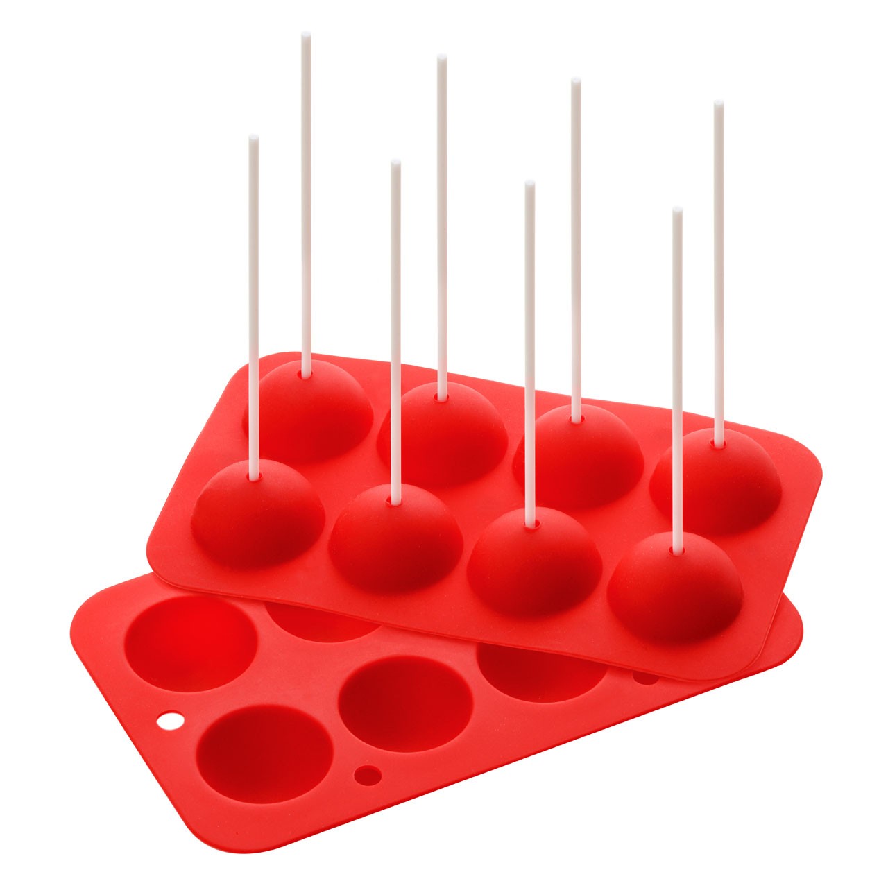 Eight Ball Cake Pop Silicone Mould, Red