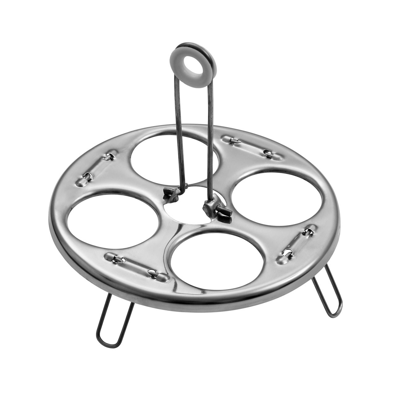 Bygone Egg Poacher and Lifter, Stainless Steel - Silver