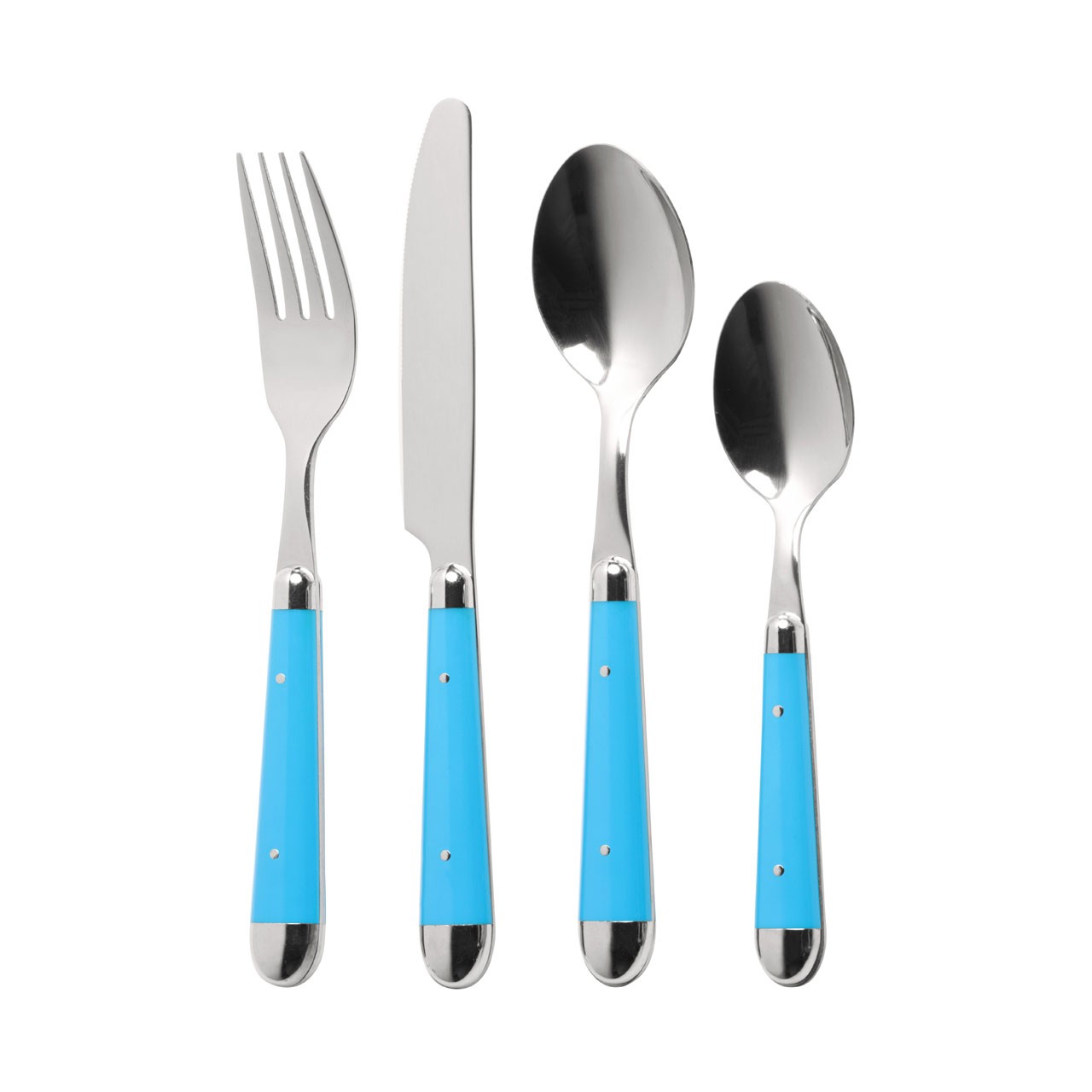 Brasserie Cutlery Set, 16pc, Blue