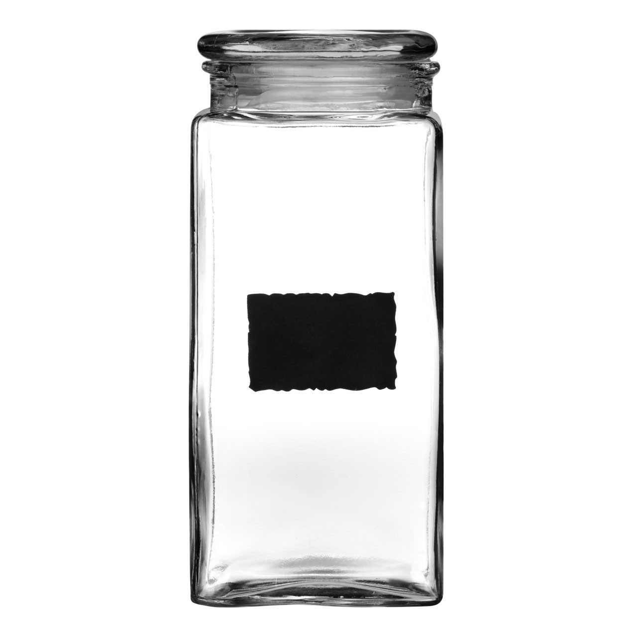 Storage Jar, Glass/Chalk Board, With Chalk