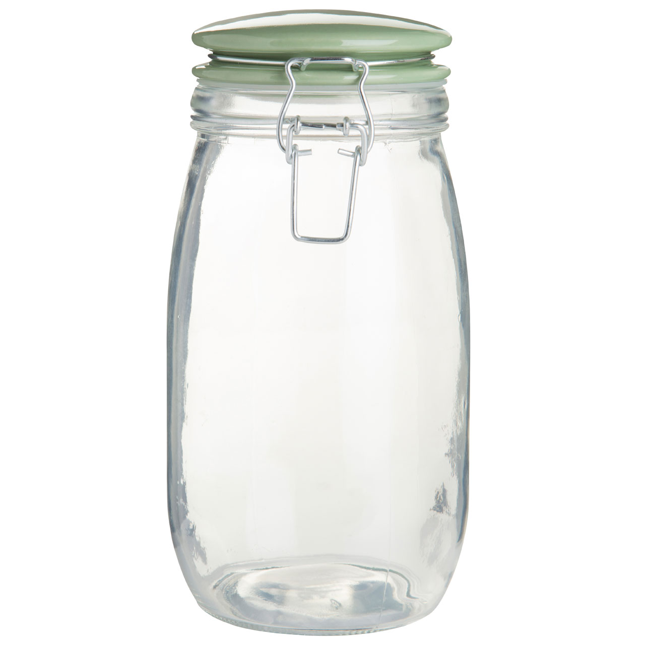 Deli Jar, Glass/Green Lid, 1500ml
