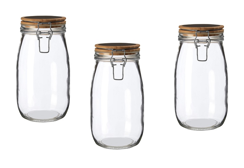 Set of 3 Appert Large Storage Jar for Home Kitchen - Click Image to Close