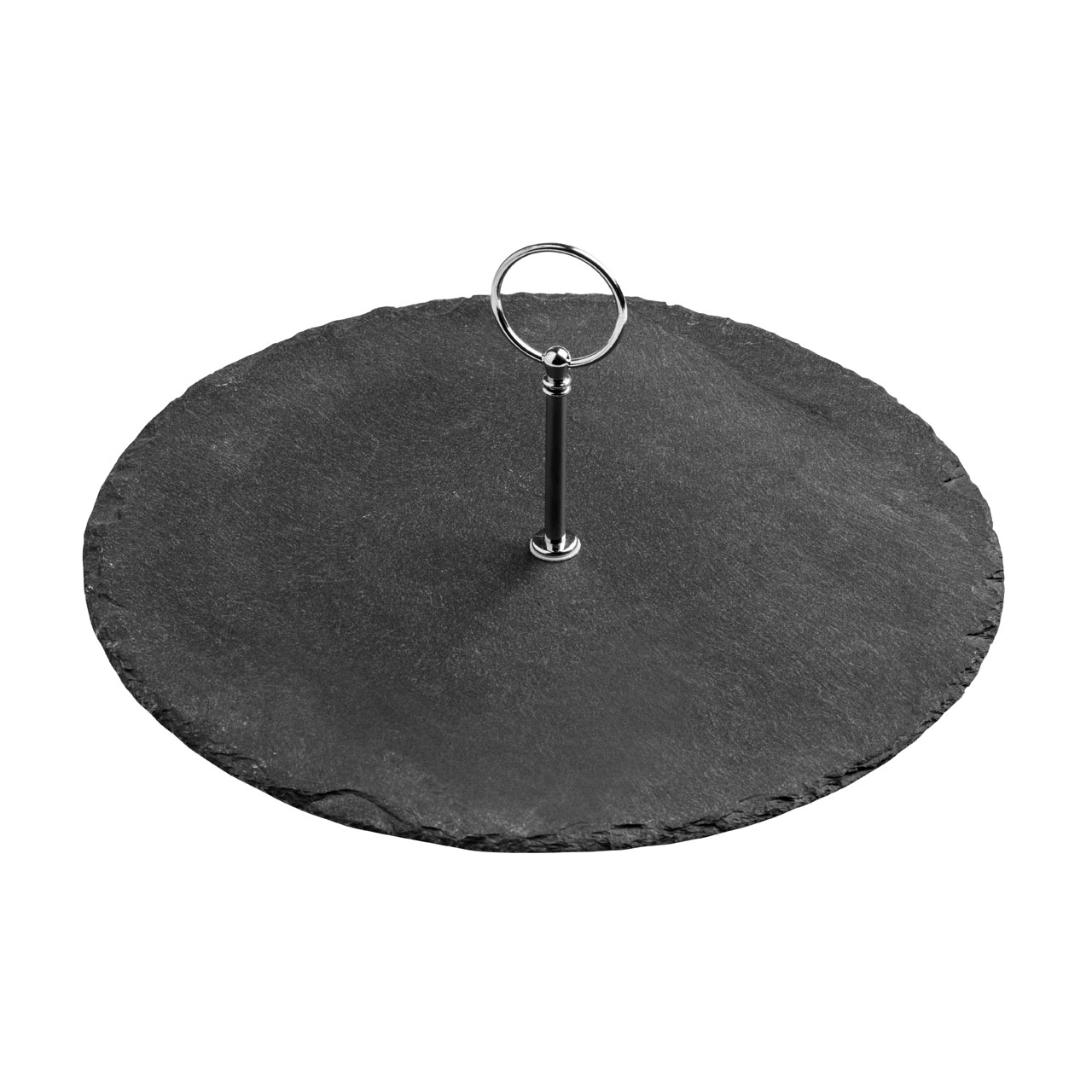 Cake Stand Slate Chrome Finish Handle Available in Different Siz - Click Image to Close