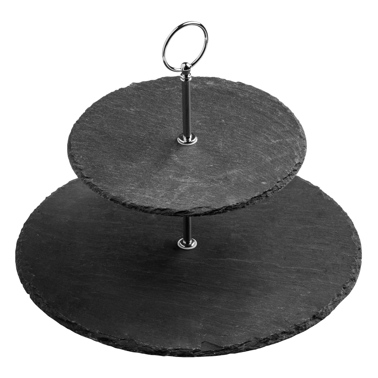Cake Stand Slate Chrome Finish Handle Available in Different Siz - Click Image to Close