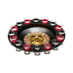 Roulette 16 Glass Lucky Shot Drinking Game - Click Image to Close