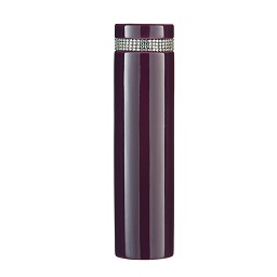 Radiance Large Cylinder Vase, Purple/Diamante Detail