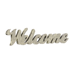 Welcome Ornament, Silver - Click Image to Close