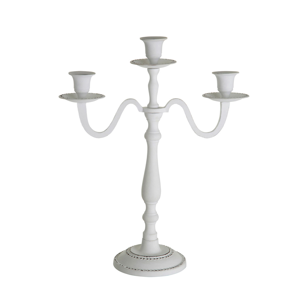 Prime Furnishing Complements Candelabra, Aluminium/White Wash - Click Image to Close