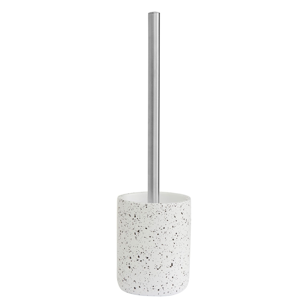 Gozo Concrete Toilet Brush Metallic Silver Coating