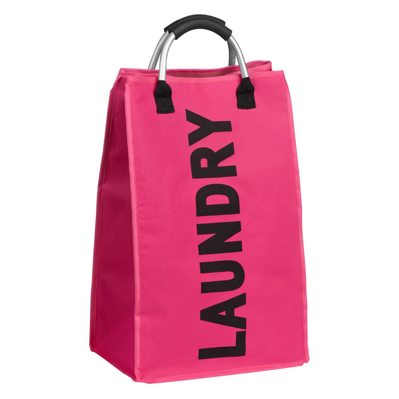 Prime Furnishing Laundry Bag with Aluminium Handle - Hot Pink