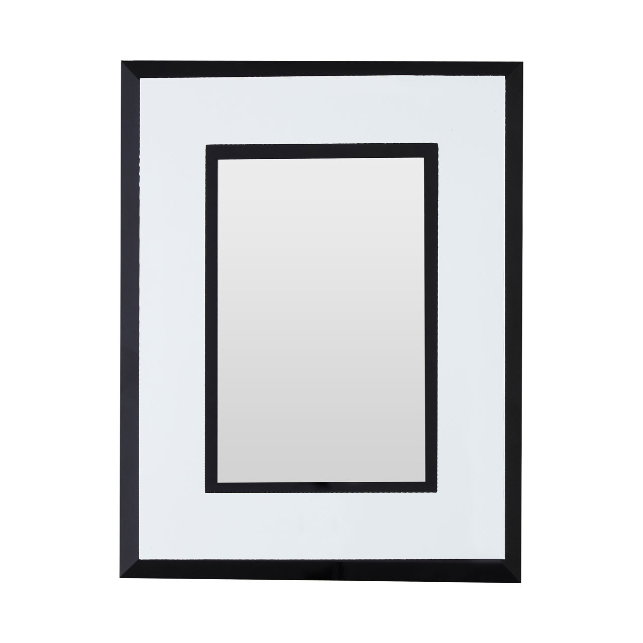 Prime Furnishing Mirrored Photo Frame, 4 x 6" - Black