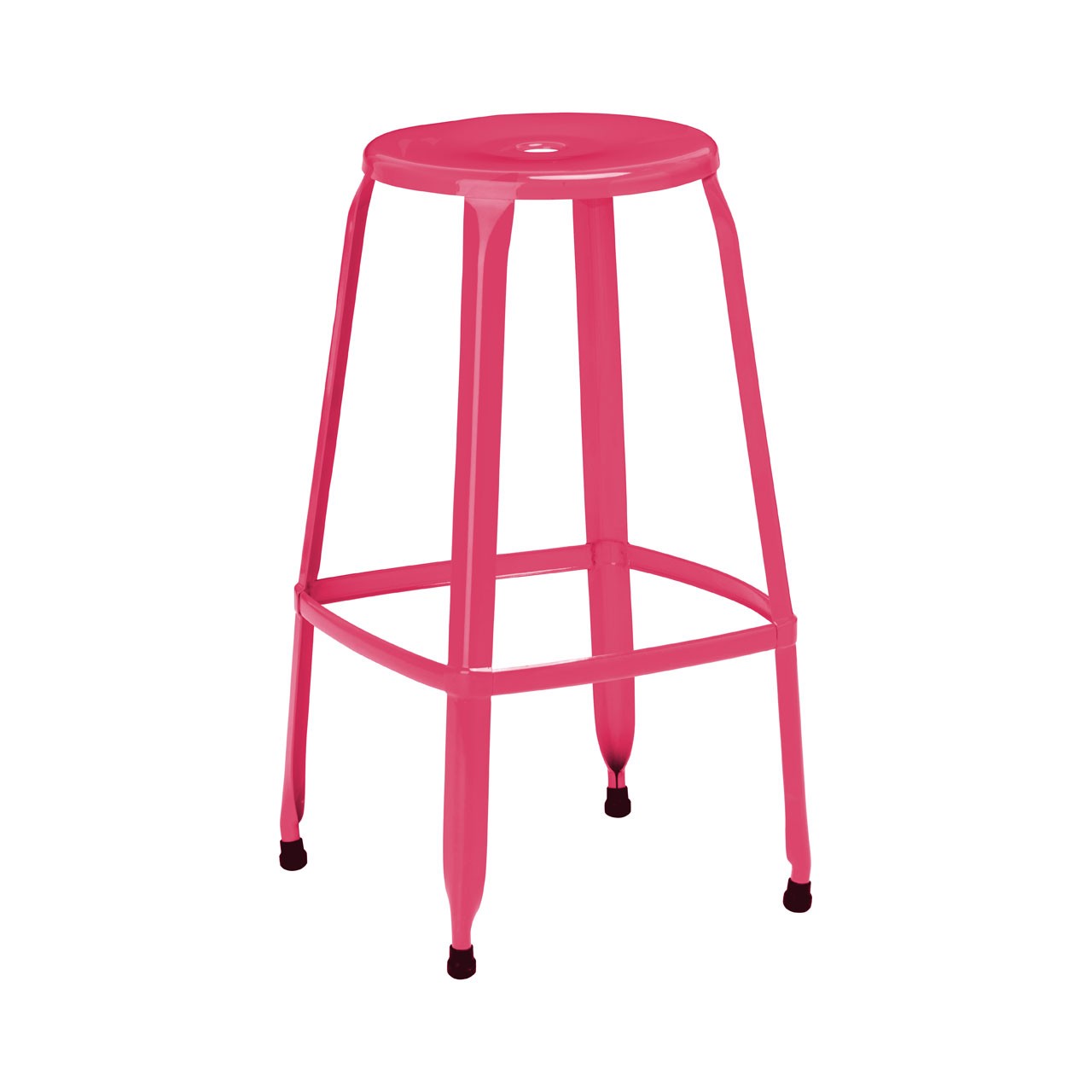 Kitchen Bar Disc Stool Powder Coated Metal For Home Office Break