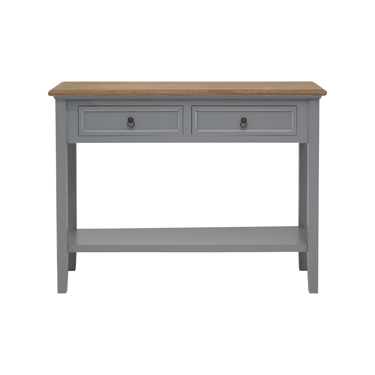 Henley Console Table Antique Grey Paulownia Wood