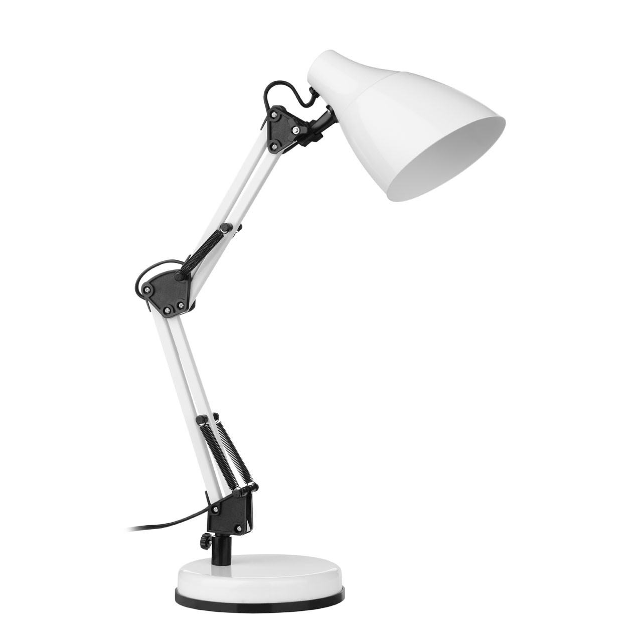 Prime Furnishing Adjustable Metal Table Lamp - White