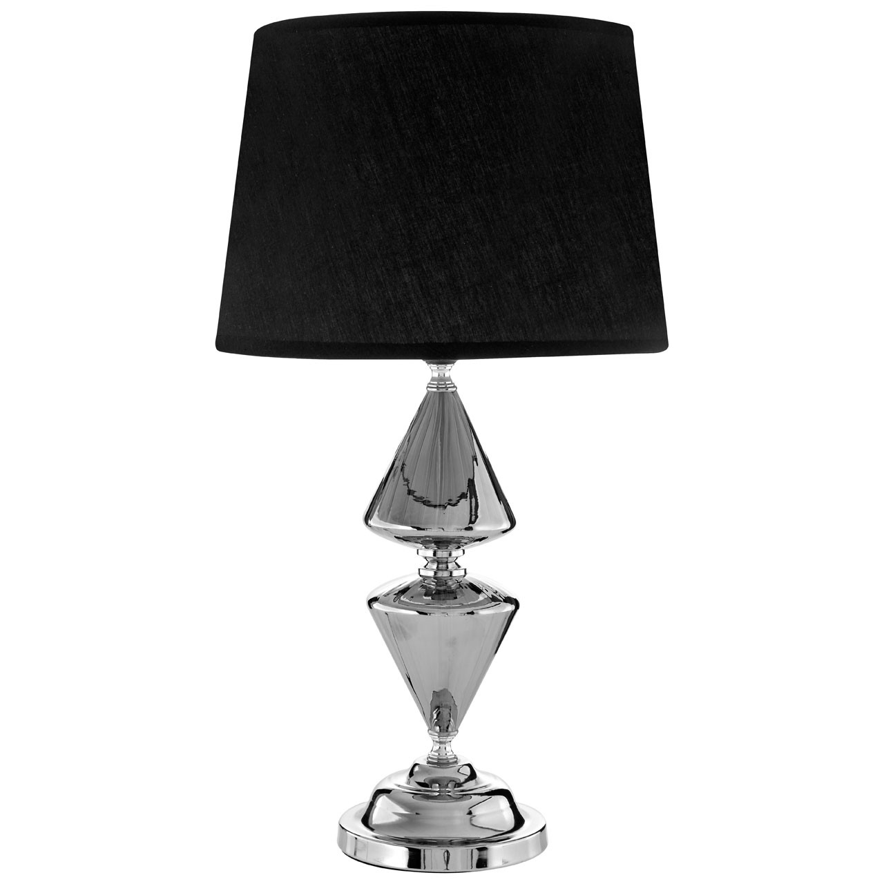Prime Furnishing Honor Table Lamp, Ceramic - Black Pleat Shade