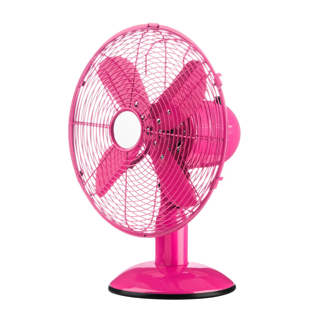 Desk Fan with 3 Speeds/ Oscillation, Hot Pink