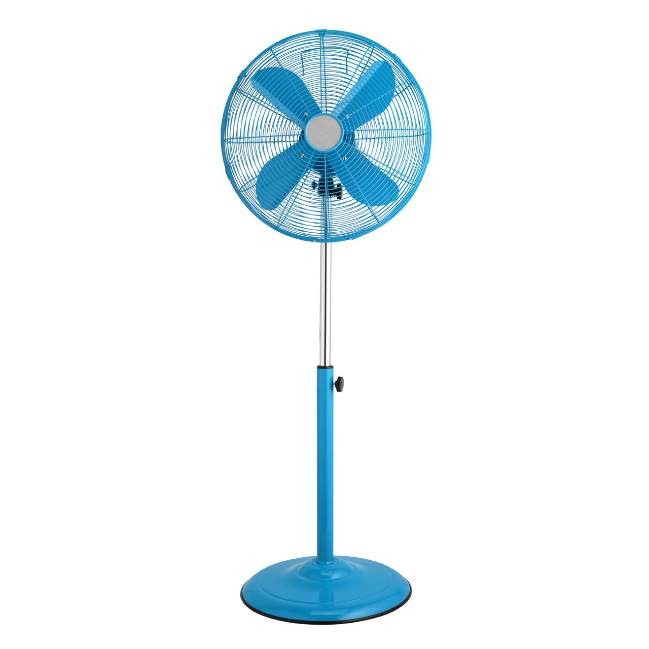 Floor Standing Fan with 3 Speeds/ Oscillation, Blue