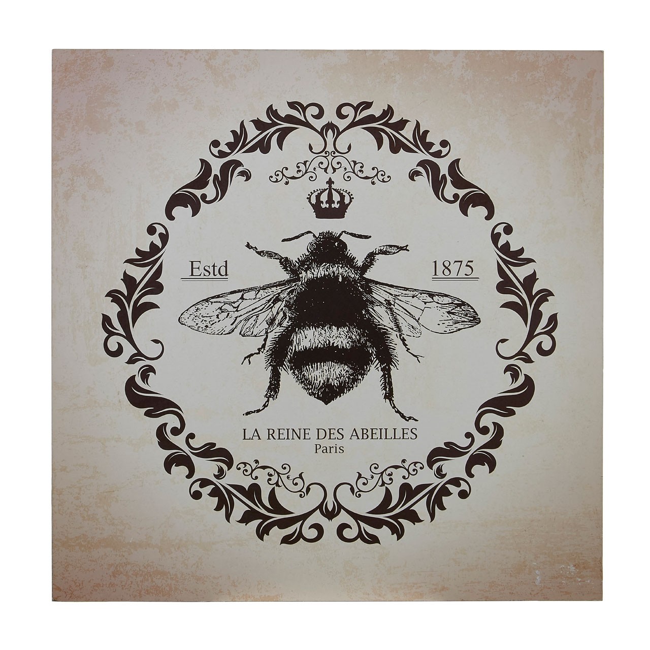 Prime Furnishing Queen Bee Wall Plaque - Black