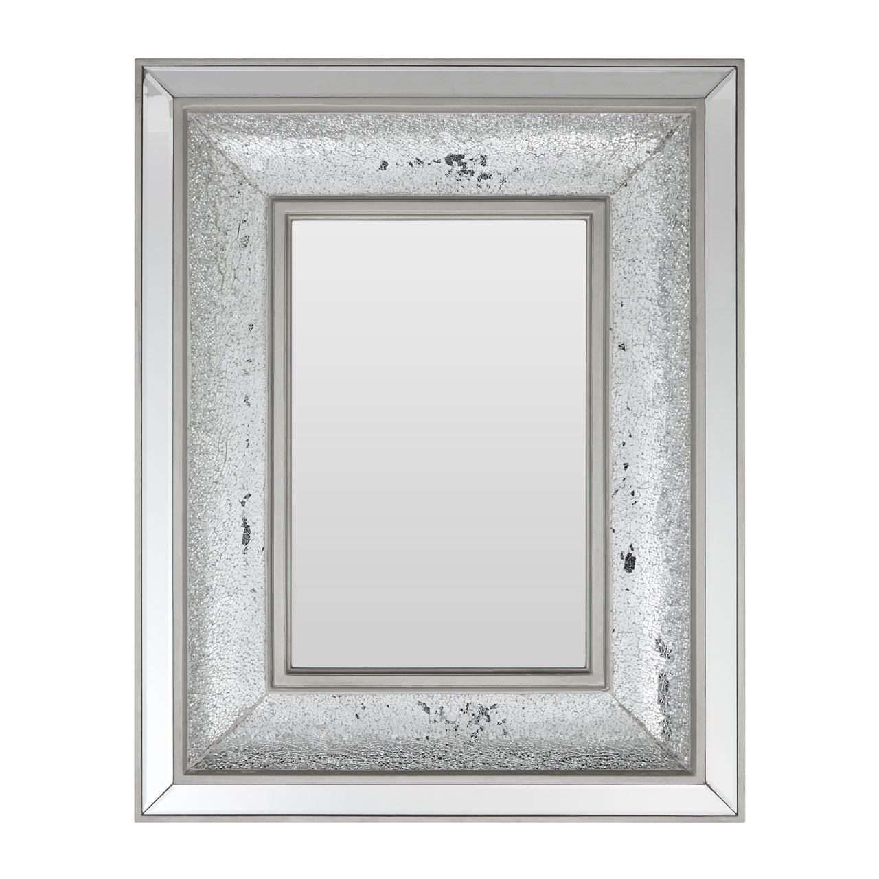 Prime Furnishing Silver Wallis Wall Mirror