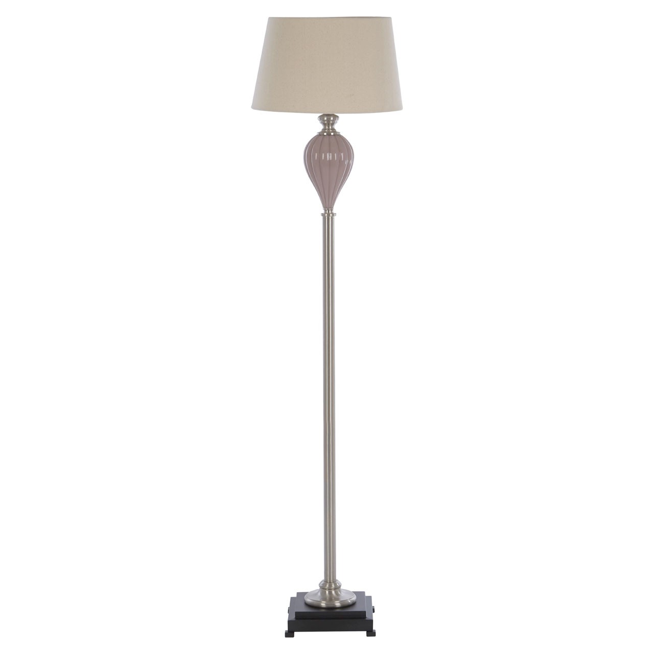 Ulalia floor lamp swells gracefully sleek iron stand - Click Image to Close