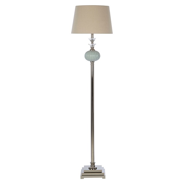 Ulyana Floor Lamp sectioned with reflective crystals