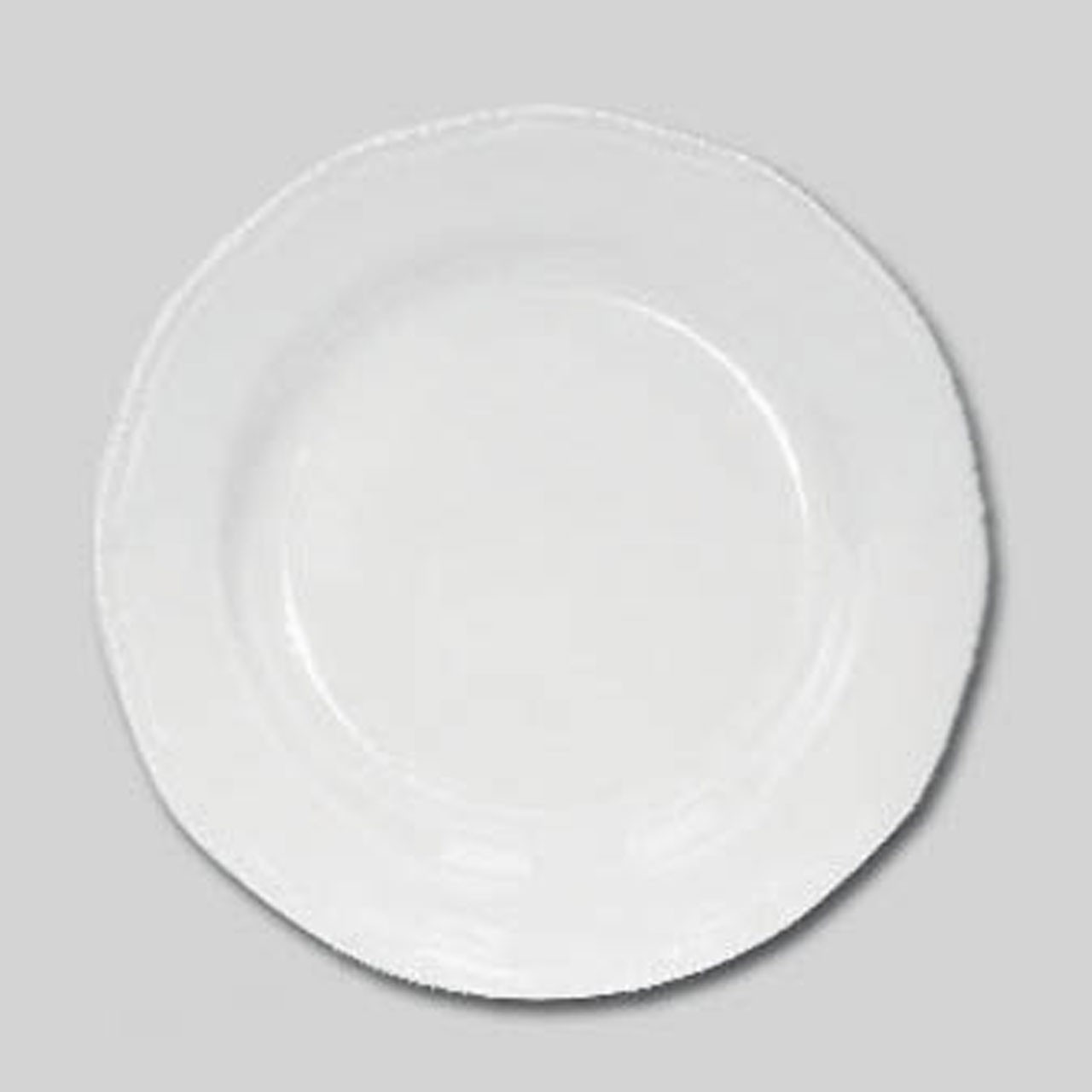 Plate Small Embossed White