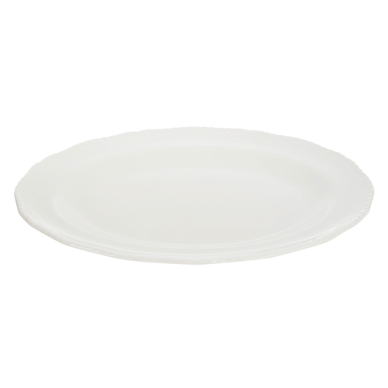 Platter - Embossed White